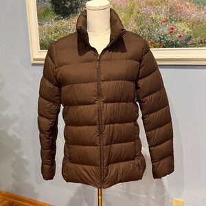Uniqlo Women's Dark Brown Puffer Jacket